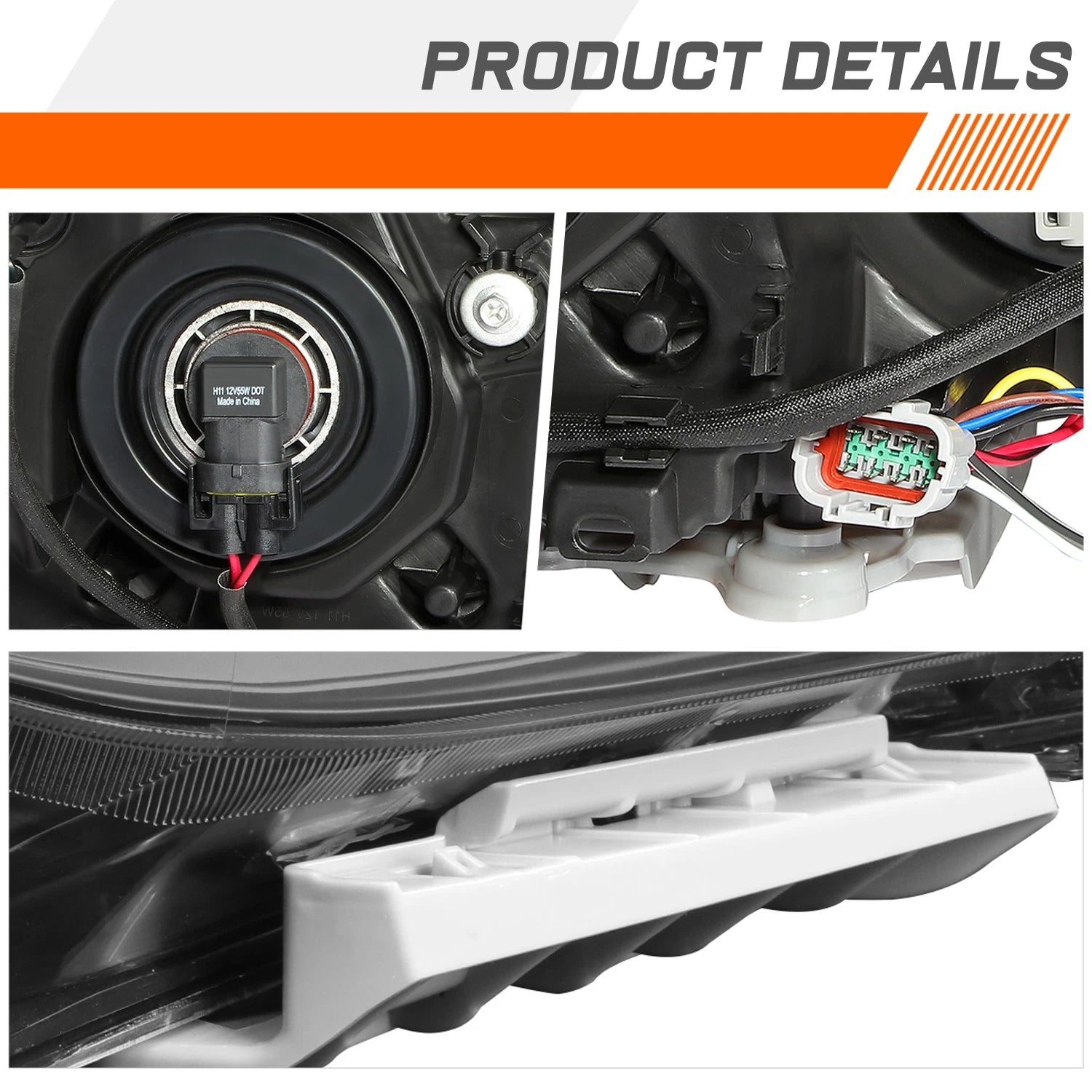 Projector Chrome Housing Headlight for Mazda CX-5 (2013–2016)