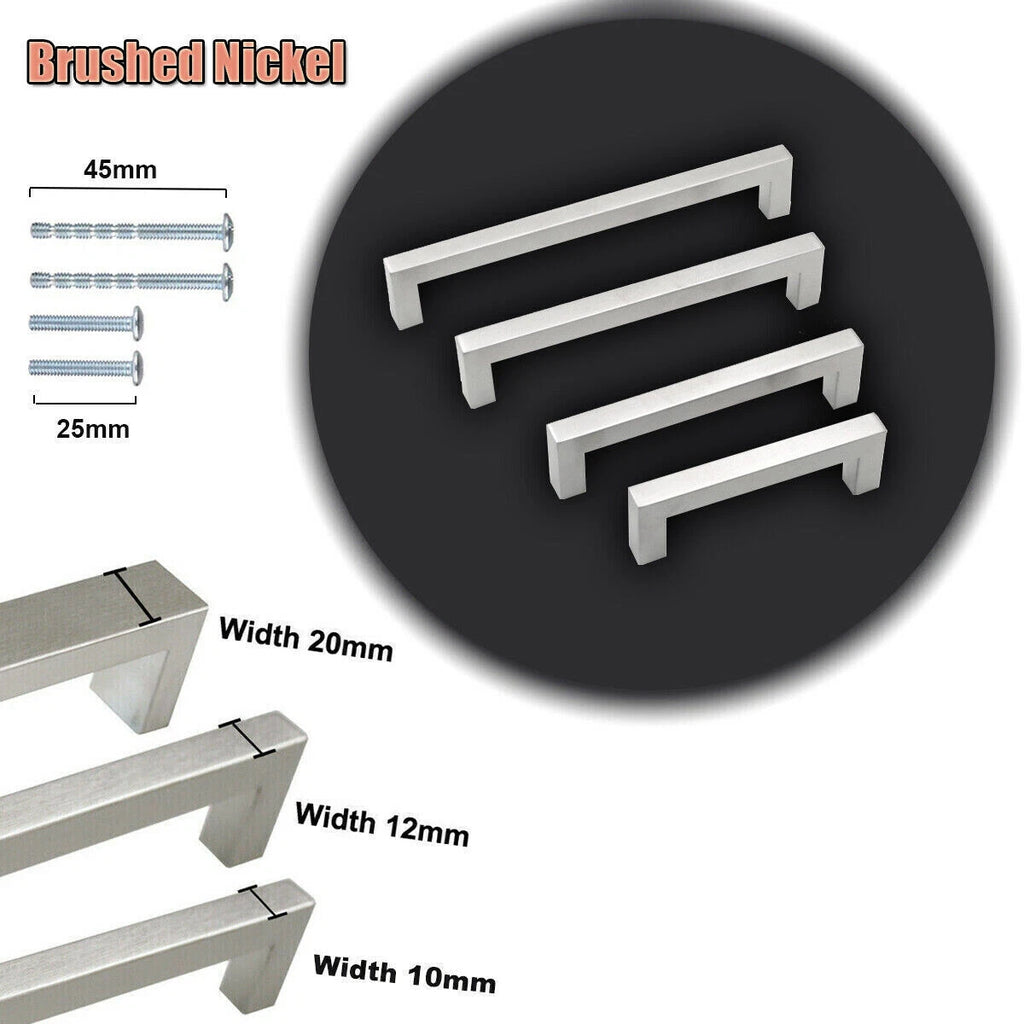 Stainless Steel Drawer Pulls for Kitchen Cabinets (Set of 4)
