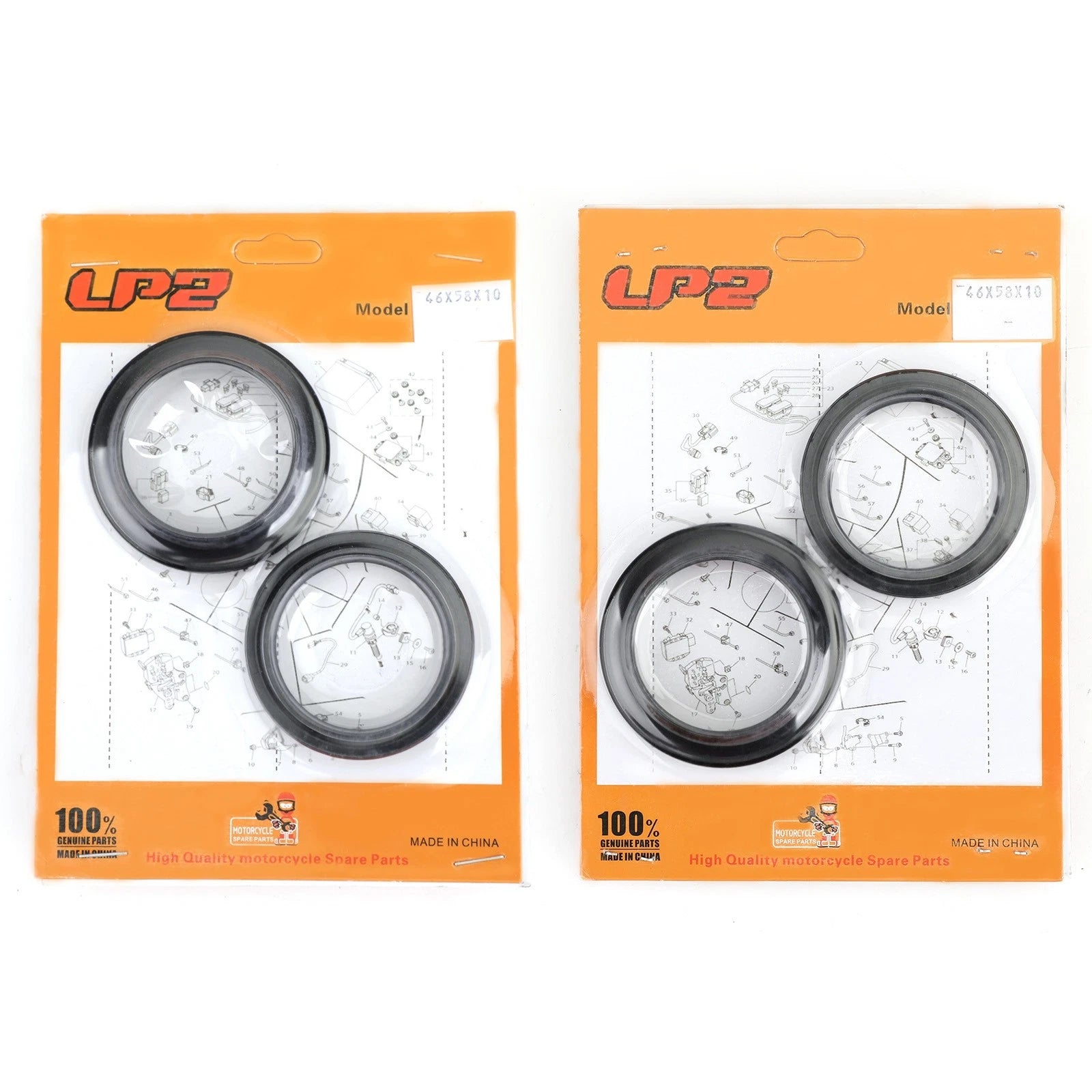 Fork Oil Dust Seal Kit for Kawasaki (92049-1495, 92049-1508, 92049-0002, 92093-1473)