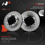 Front Disc Brake Rotors & Ceramic Pads for Dodge Ram 2500 3500 (1994–1999)
