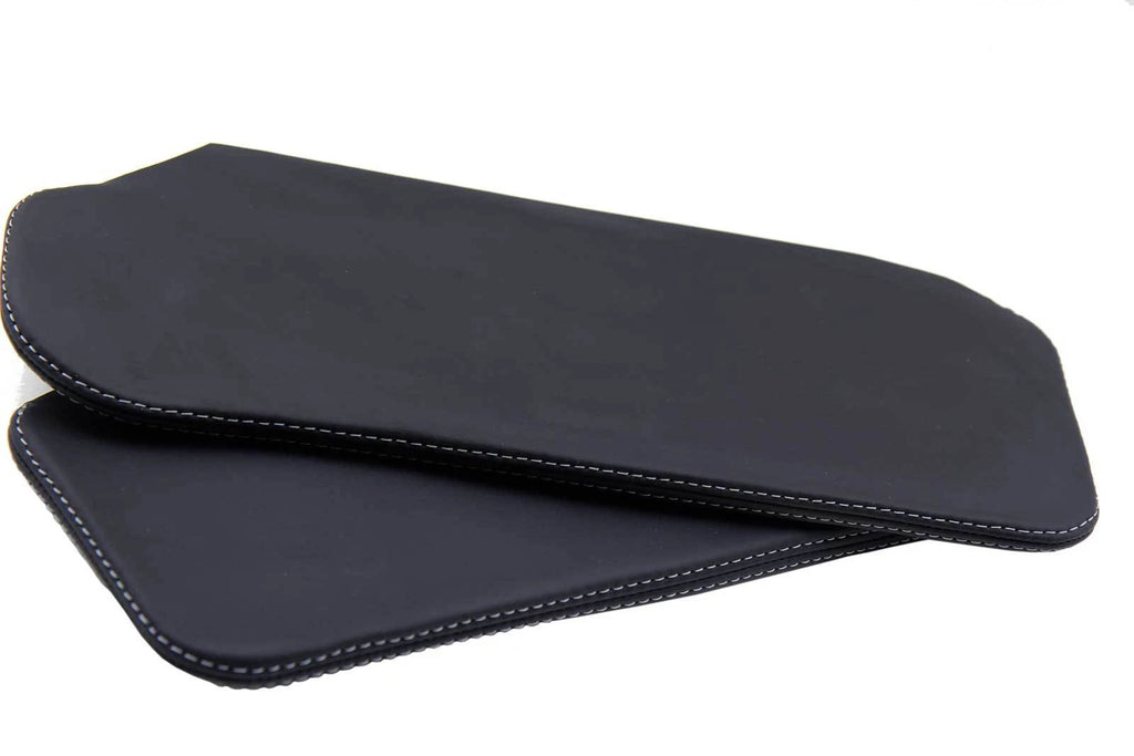 Sunvisor Leather Synthetic Covers for Camaro Firebird (1993–2002) Gray Stitch