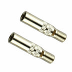 2X Chrome Valve Cap Stem Extensions for Universal Fit (Waterproof)