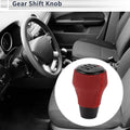 6 Speed Shift Knob for Honda Civic (2001–2023) Faux Leather Red Black