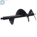 12" Cast Steel Earth Auger Drill Bit for Gas Powered Post Fence Digger (3/4" Shaft)