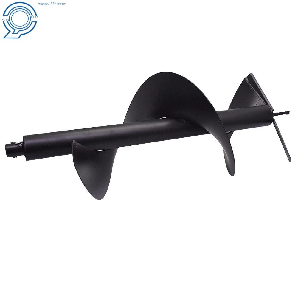 12" Cast Steel Earth Auger Drill Bit for Gas Powered Post Fence Digger (3/4" Shaft)