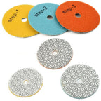 Polishing Pads Sanding Disc Set of 3 for Universal Use (4 Inch)