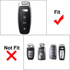 Black 3-Button Key Fob Case Shell Cover for Audi e-tron Sportback (2021-2025)