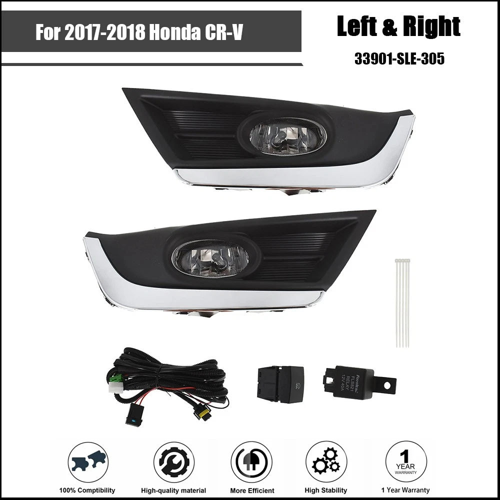 Fog Light Lamp Frame Kit for Honda CR-V (2017–2018)