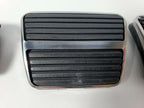 Clutch Gas Pedal Pad Kit with Chrome Trim for 1967–1968 Camaro Firebird