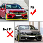Front Bumper Lip Chin Spoiler Splitter for Benz E-Class W212 (2014–2016) Carbon