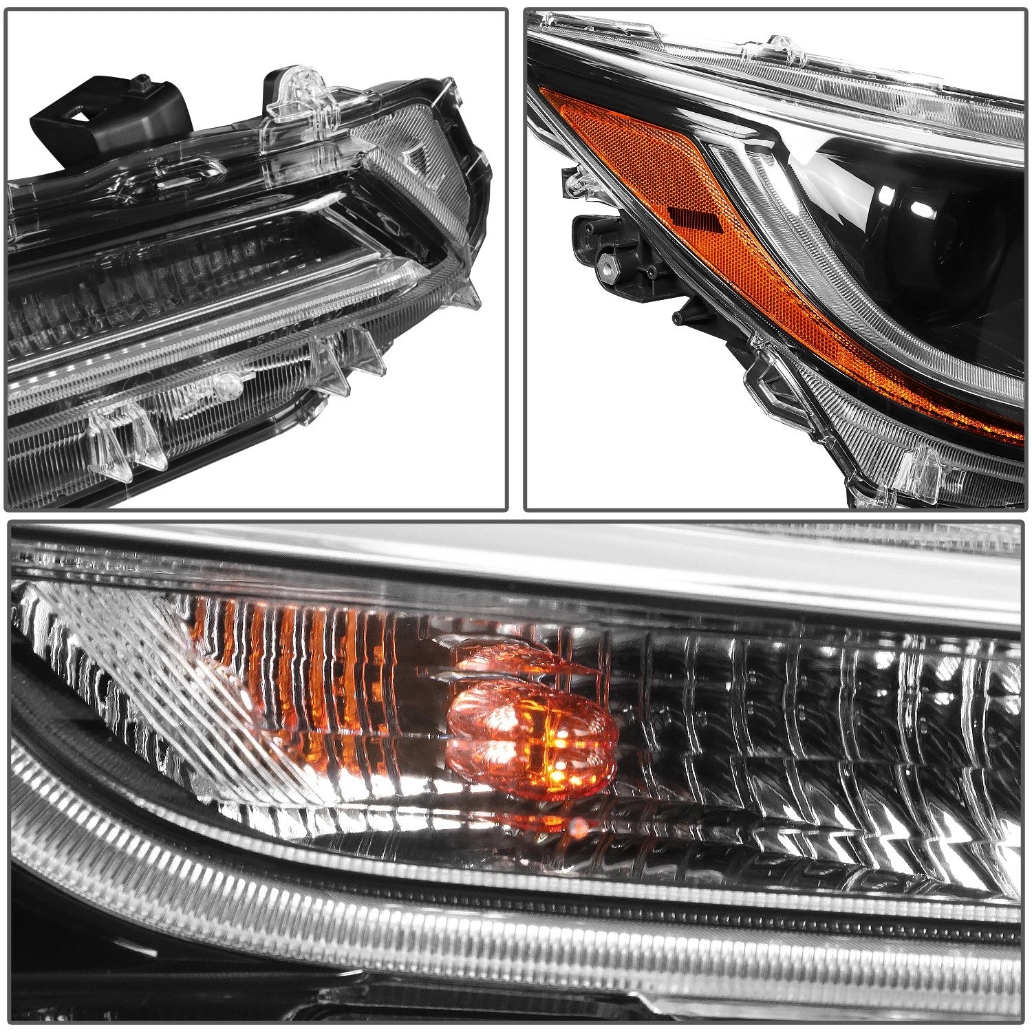 LED Projector Headlight Lamp for Toyota Corolla Sedan (2020–2024) - Right, Black Housing
