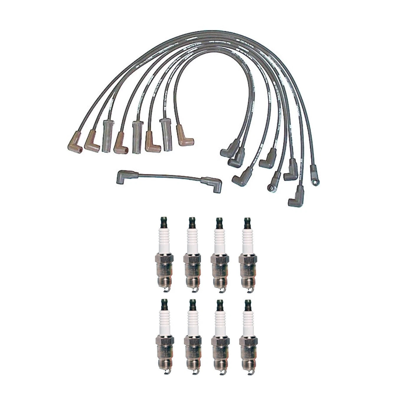 Denso Wire Set & 8 Iridium TT Spark Plugs for Chevy Buick Cadillac V8