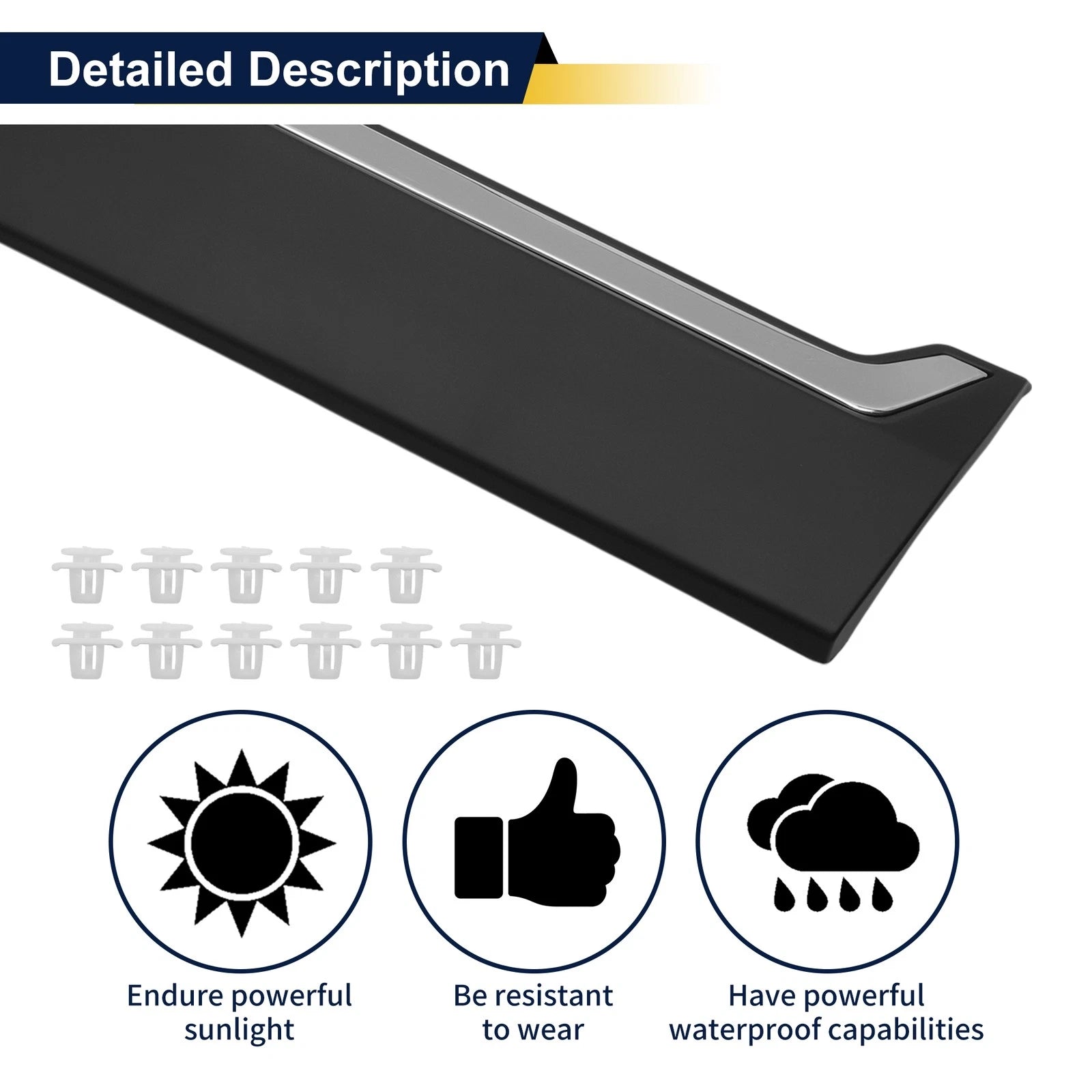 Front Right Door Side Lower Trim Garnish No. 75312TLAA01 for Honda CR-V (2017–2022)