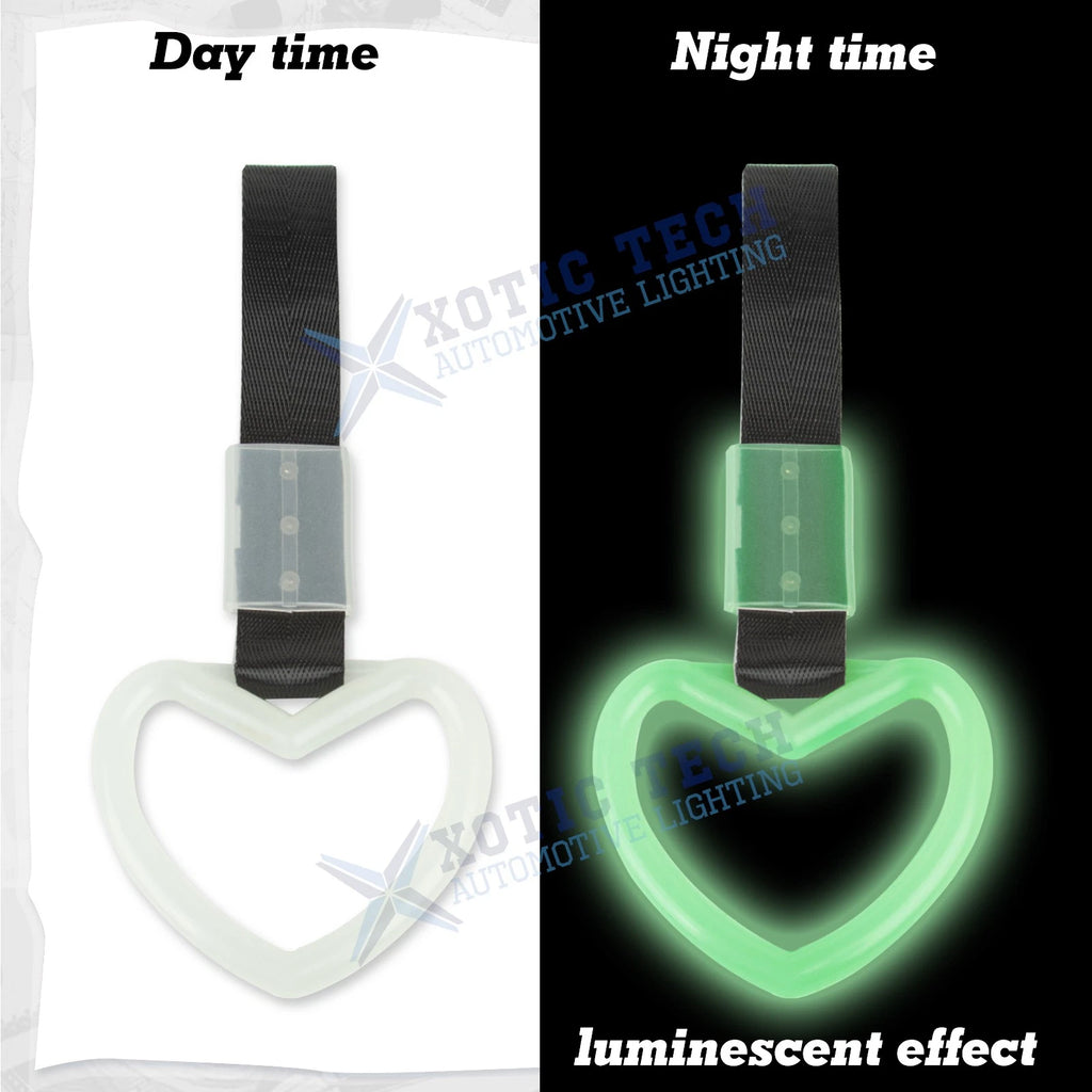 Luminous Tsurikawa Heart Shaped Car Warning Handle Ring for Japanese (-)