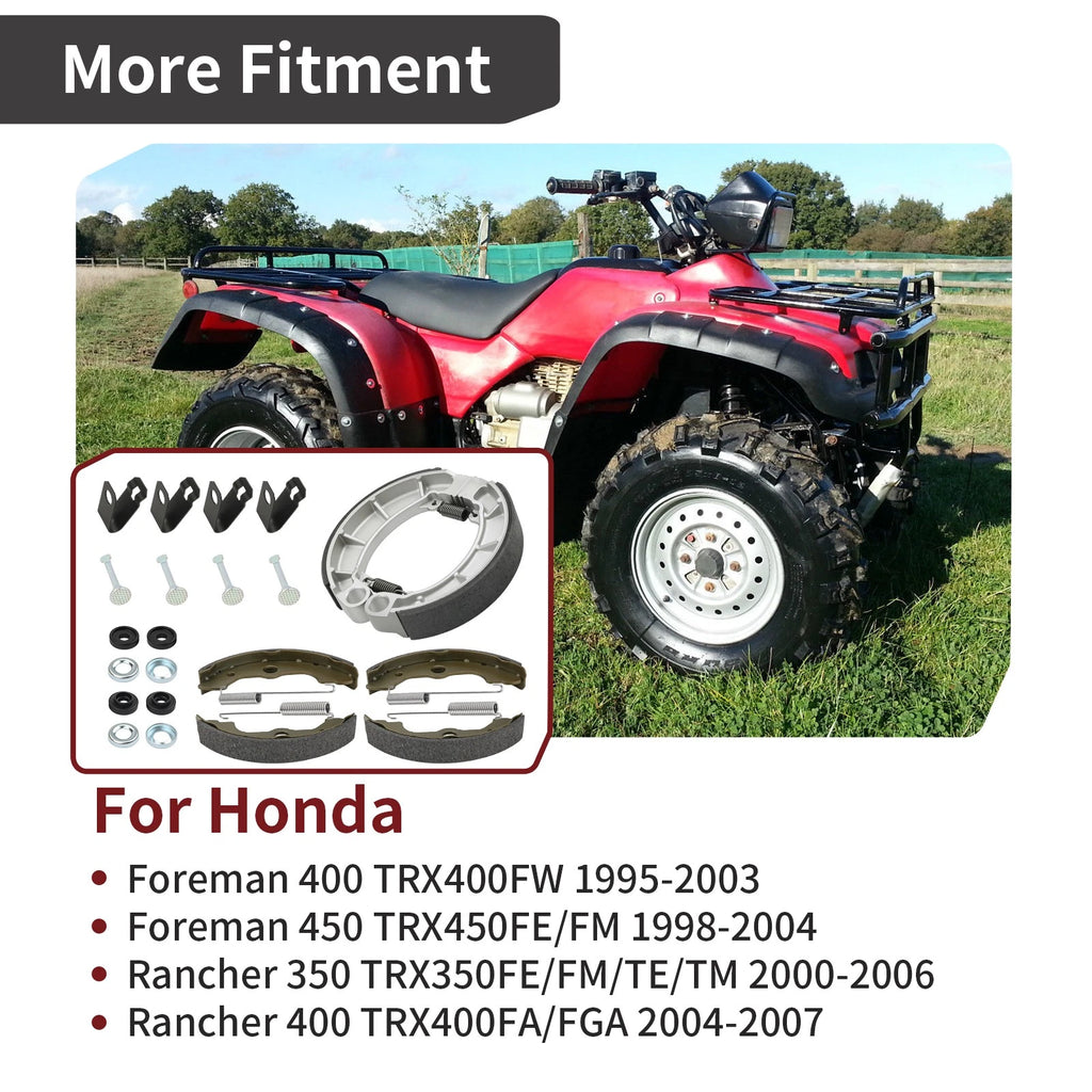 Brake Shoes Kit for Honda Rancher 350 TRX350FE/FM/TE/TM (2000–2006)
