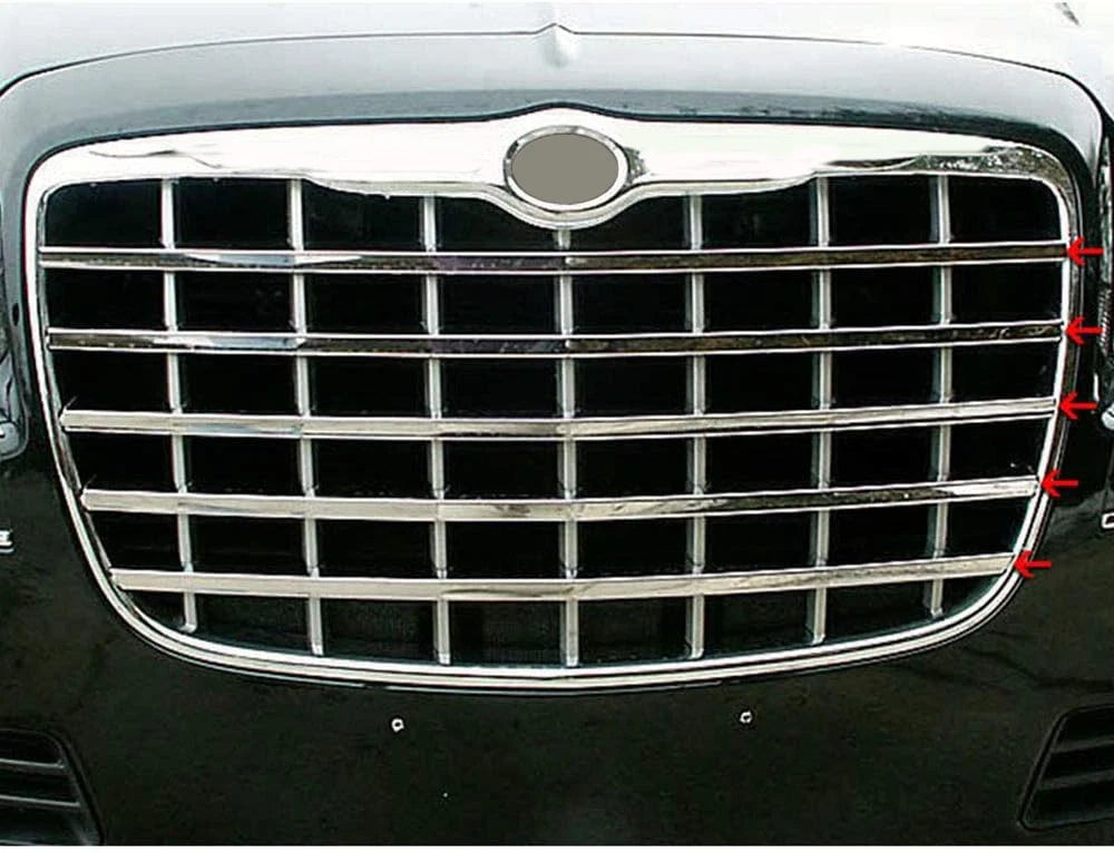 5pc. Luxury FX Stainless Steel Grille Accent Trim for 2005-2005 Chrysler 300 4DR