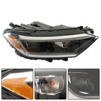 LED Headlight Assembly for Volkswagen Jetta (2019–2023) - Black, RH, w/DRL