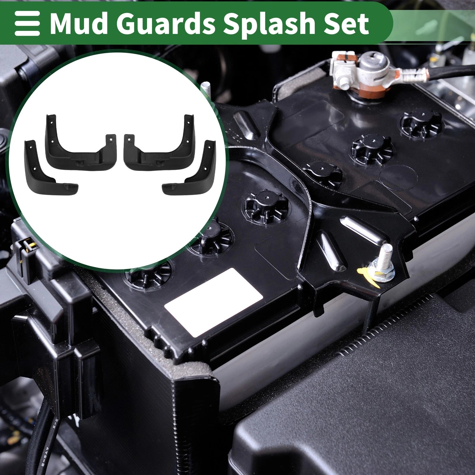 Mud Flaps Splash Guards for Hyundai i10 (2010–2015) W/ Mount Accessories