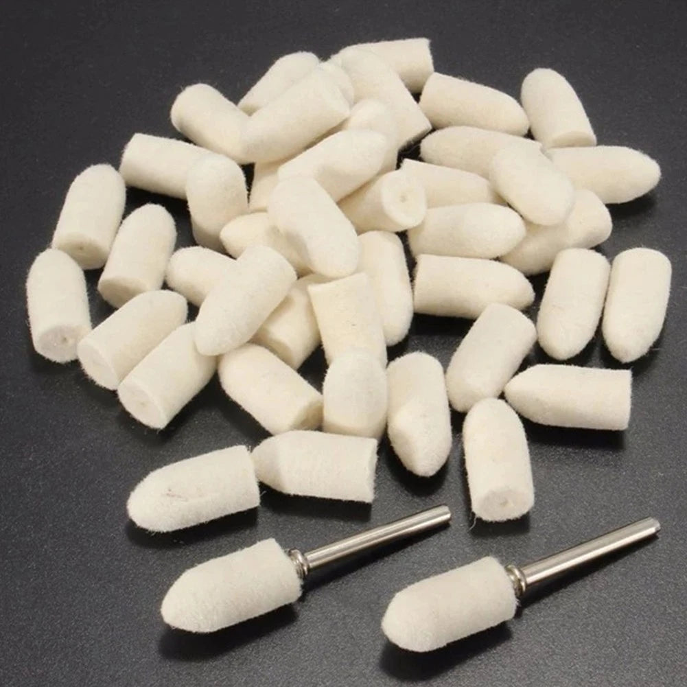 47 Pcs Wool Grinding Heads Set for Metal Wood Cleaning