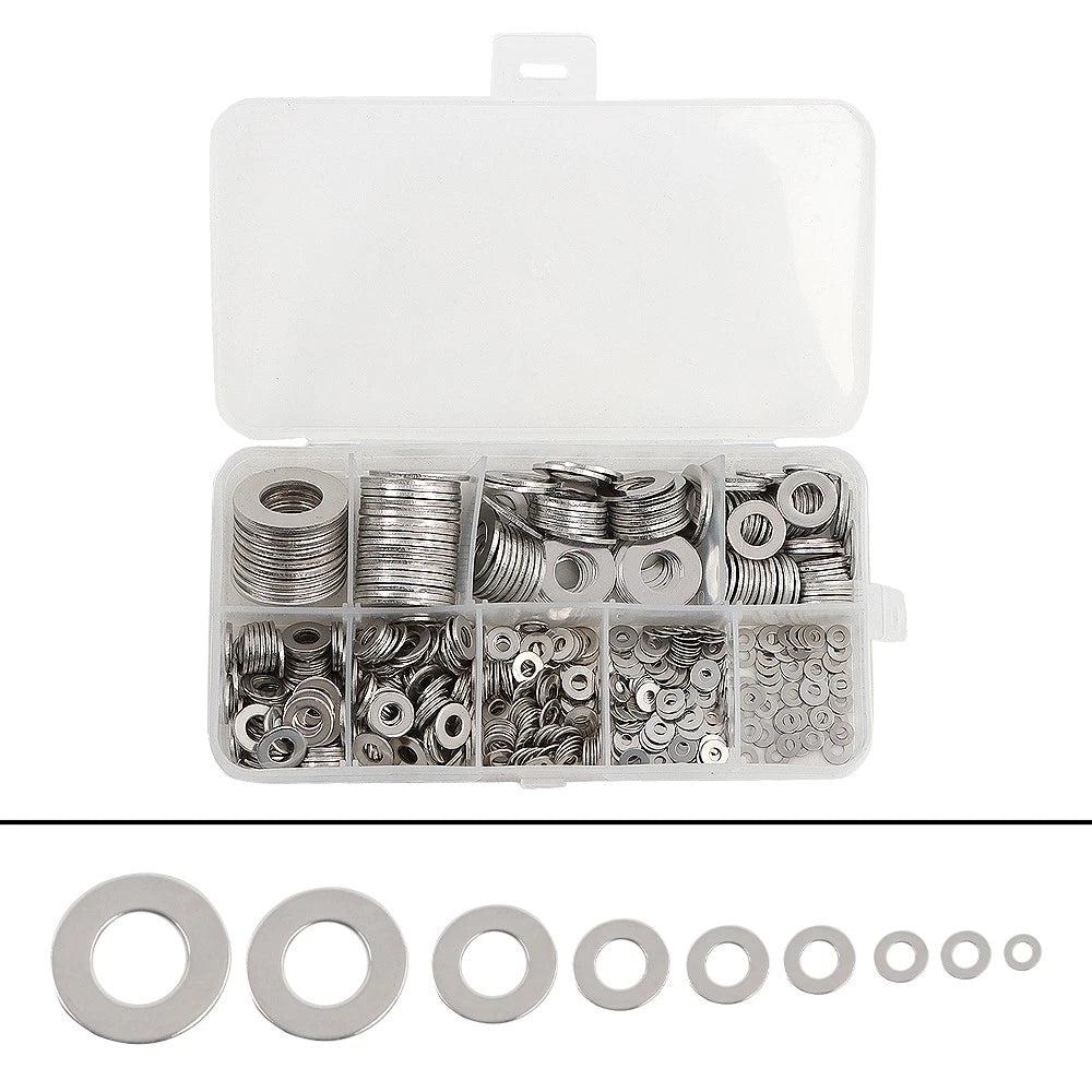 Set of 600 Flat Washers for Automotive Applications (Various Models)