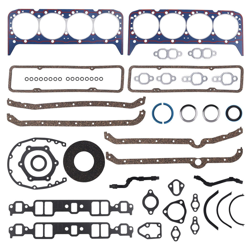 Full Engine Gasket Set for Small Block Chevy 283 302 307 327 350 (1960–1995) 260-1000