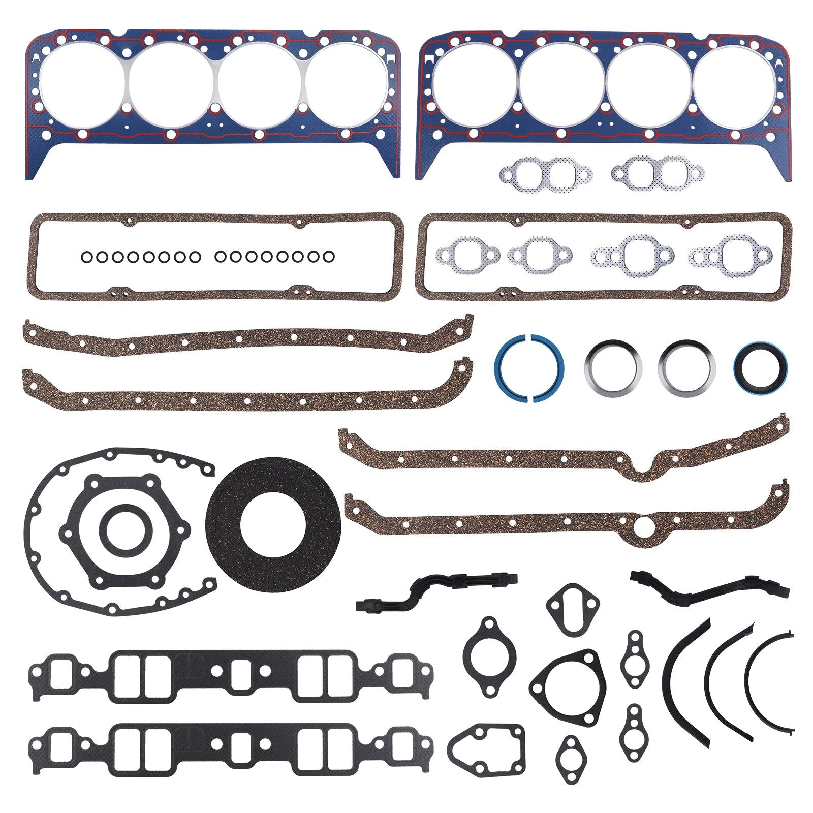 Full Engine Gasket Set for Small Block Chevy 283 302 307 327 350 (1960–1995) 260-1000