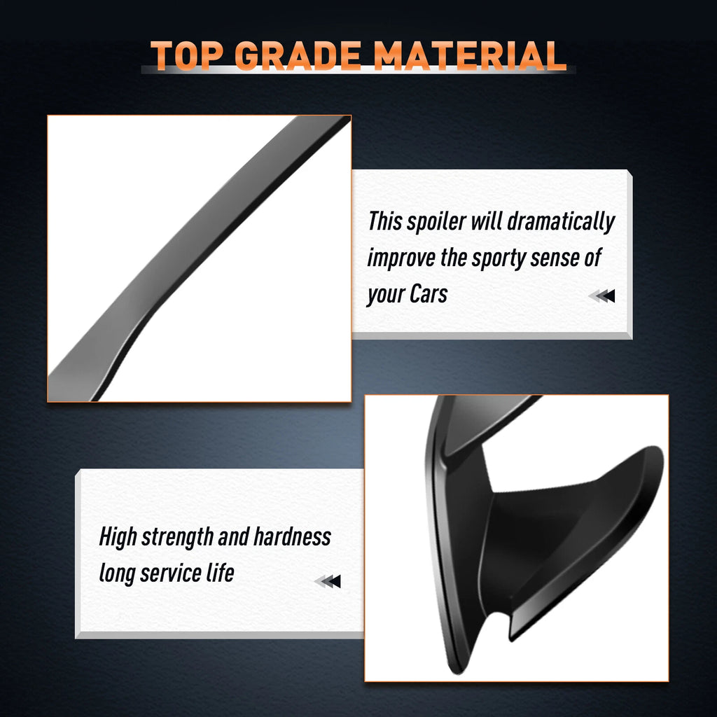 Black Wing Spoiler for Subaru WRX STI (2015–2021)