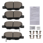 Set of 4 Rear Ceramic Brake Pads for Mazda 3 Sport (2014–2018), Mazda 6 (2014–2015)