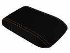 Console Lid Armrest Cover for Honda Prelude (1997–2001) Carbon Fiber Orange Stitch