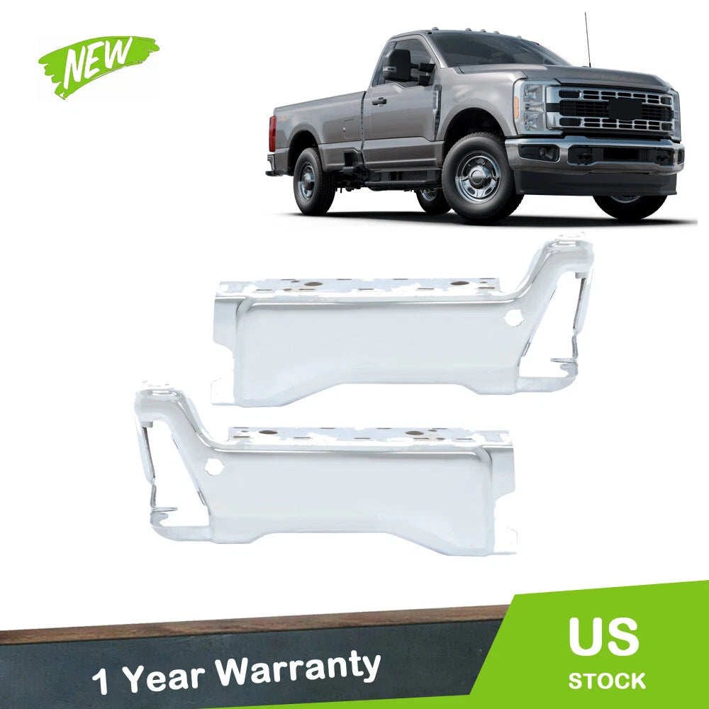 Set of 2 Rear Bumper End Caps for Ford F-250 (2023–2025) Chrome