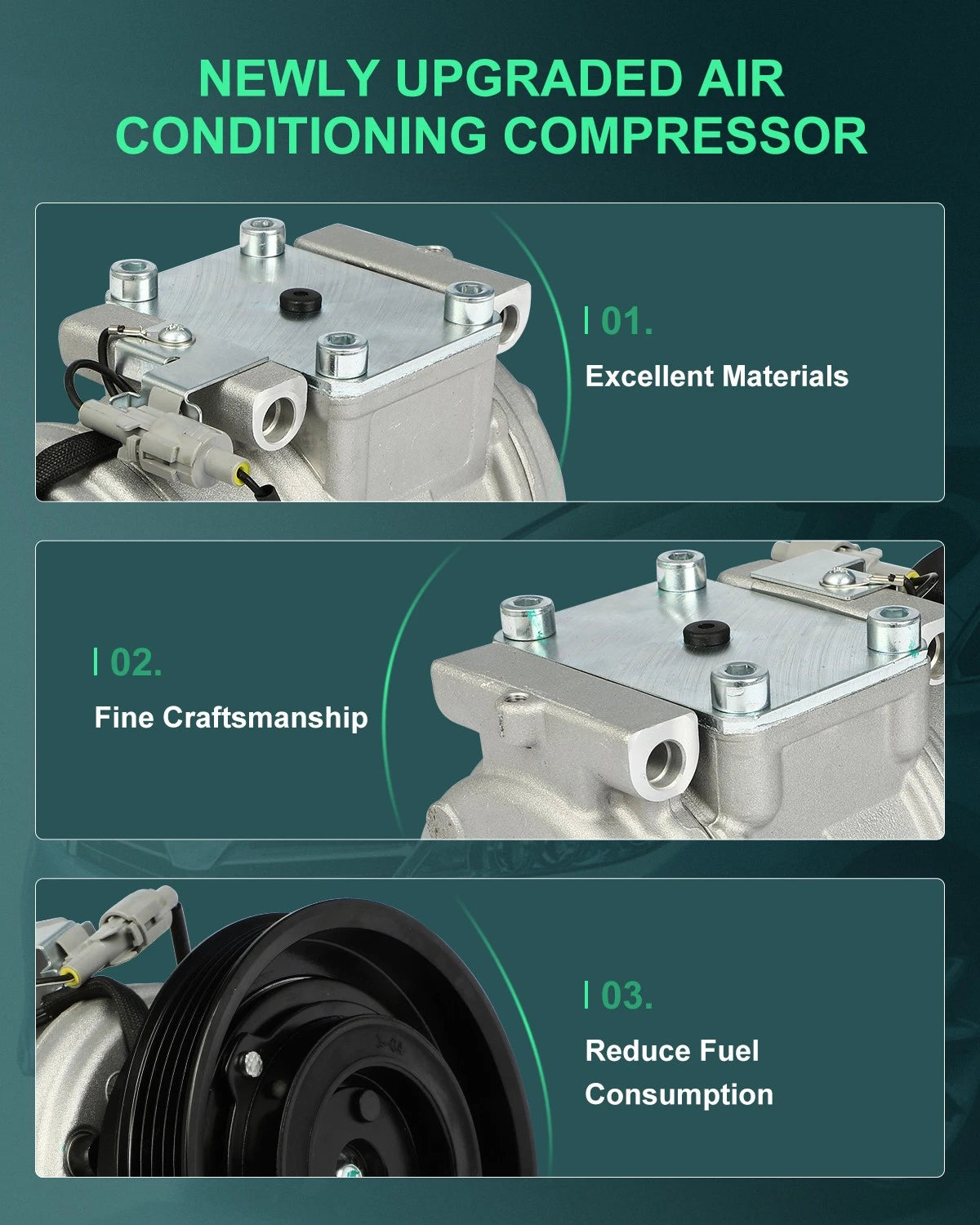 A/C Compressor for Toyota Celica, Solara (1997–2001) 10PA17C 57398 2.0 2.2.5L