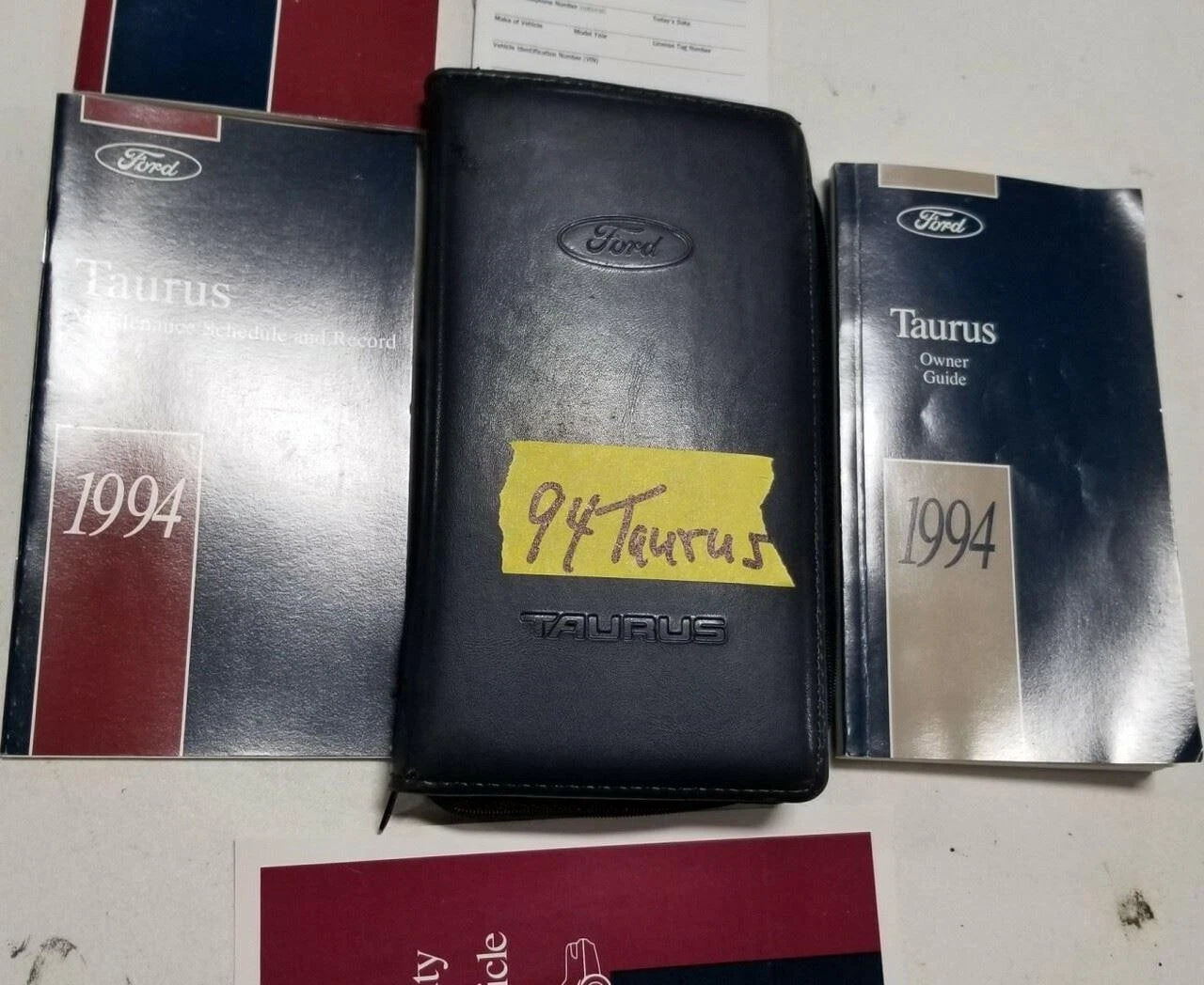 Owners Manual with Case for Ford Taurus (1994) OEM