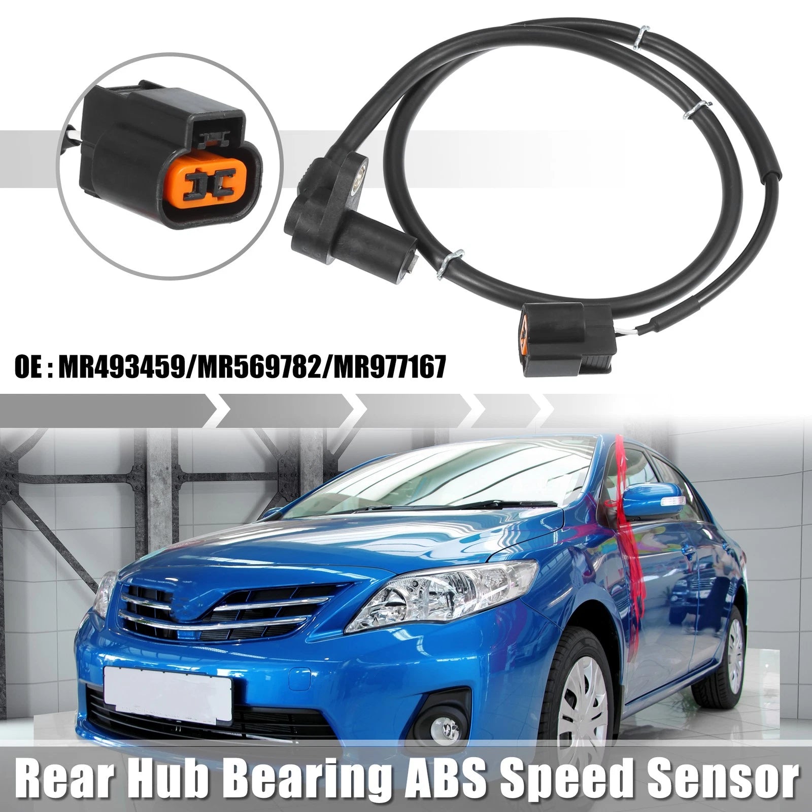 Rear Left ABS Speed Sensor for Mitsubishi Outlander (2003–2006) MR493459