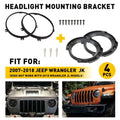 Headlight Mount Ring Bracket for Jeep Wrangler JK (2007–2017)