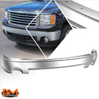 Steel Front Bumper Face Bar for GMC Sierra 1500 (2007–2013) w/ Fog Light Holes, Chrome