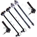 Set of 6 Front Sway Bar Inner Outer Tie Rods for Chrysler Town & Country (2001–2004)