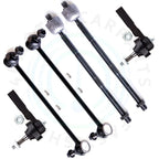 Set of 6 Front Sway Bar Inner Outer Tie Rods for Chrysler Town & Country (2001–2004)