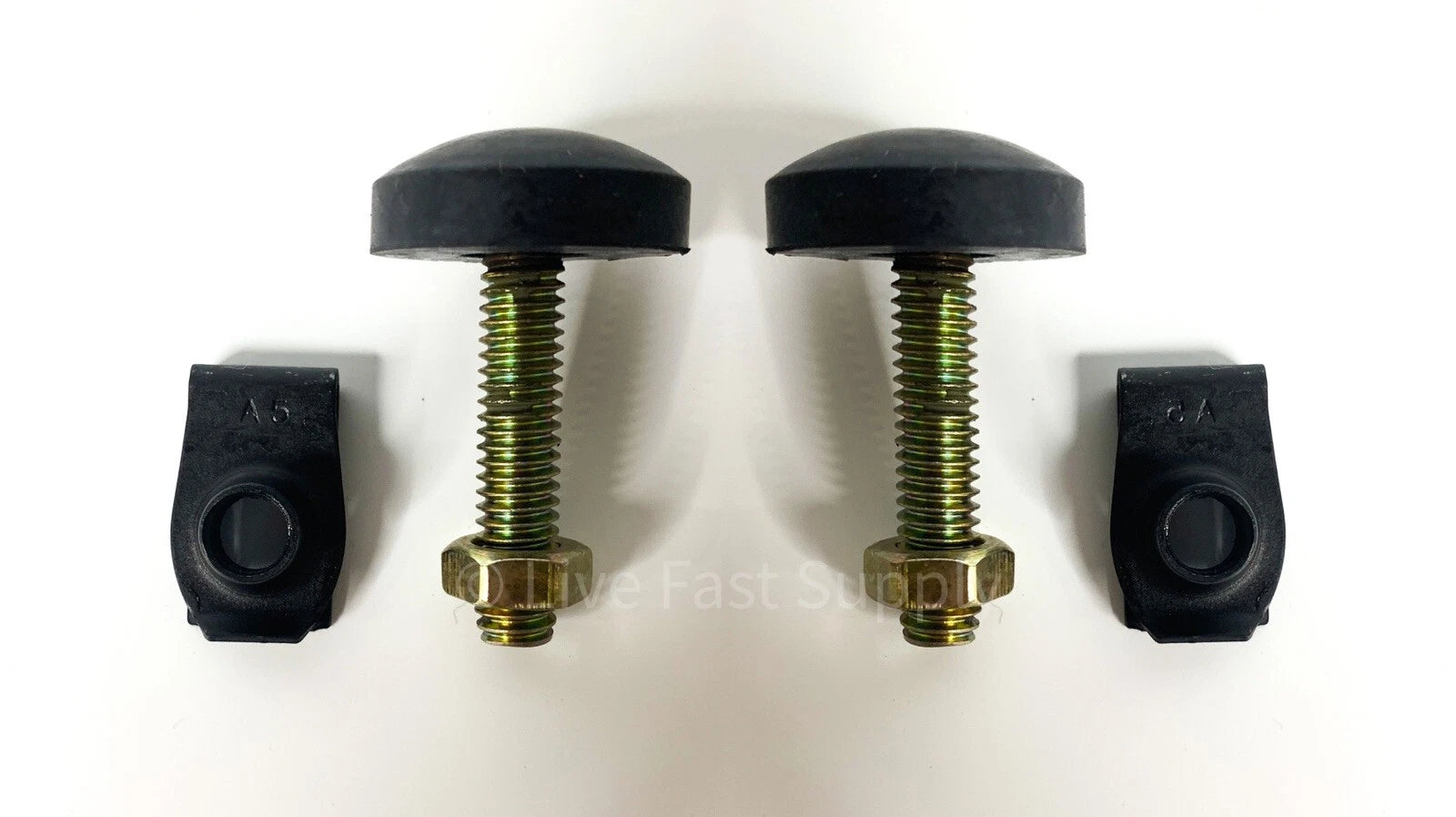 Adjustable Hood to Radiator Support Bumpers with Nuts for Ford Mustang (1965–1970)