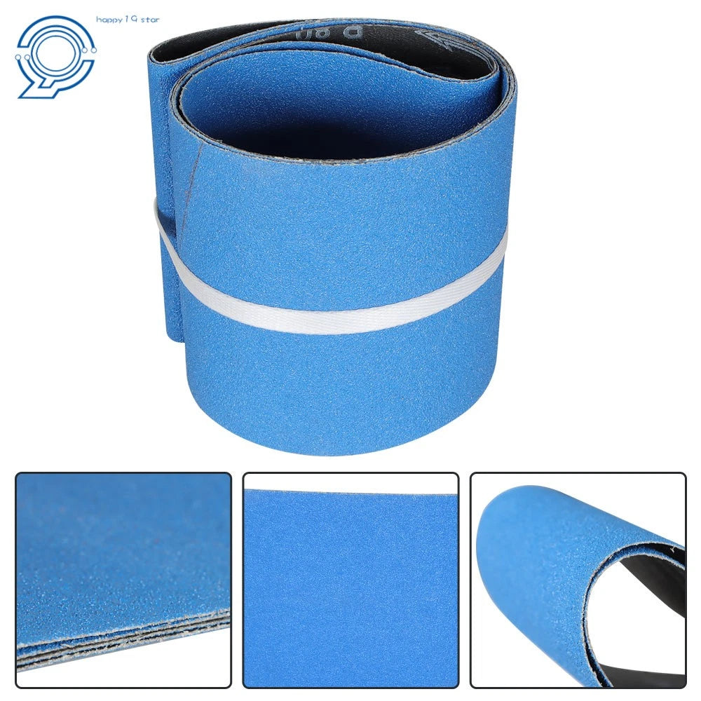 Set of 2 Sanding Belts for Automotive Use (6" X 48", 80 Grit)