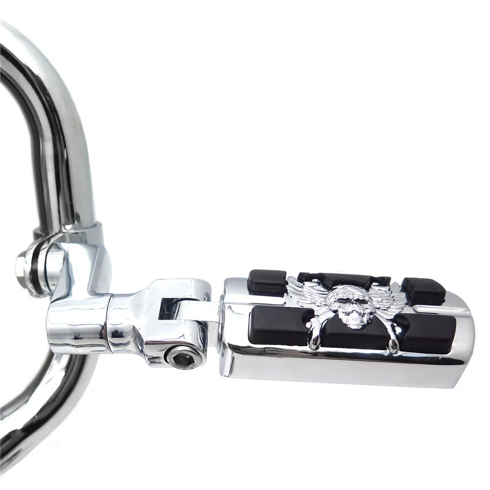 1.25" Foot Peg Clamps for Harley Sportster Touring Road King Street Glide (2004–2023)