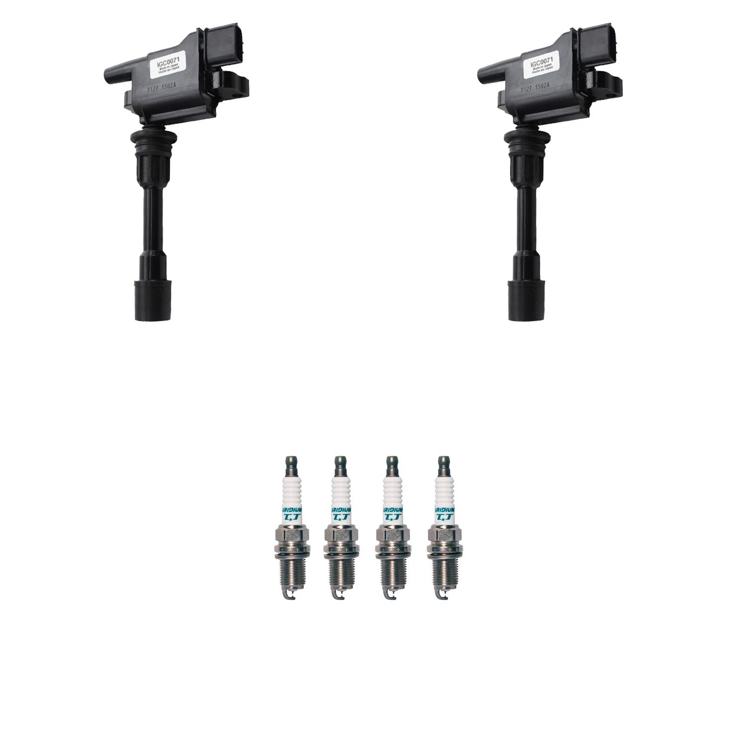2X Ignition Coil & 4X Denso Iridium Spark Plugs for Mazda Protege (1999–2003)