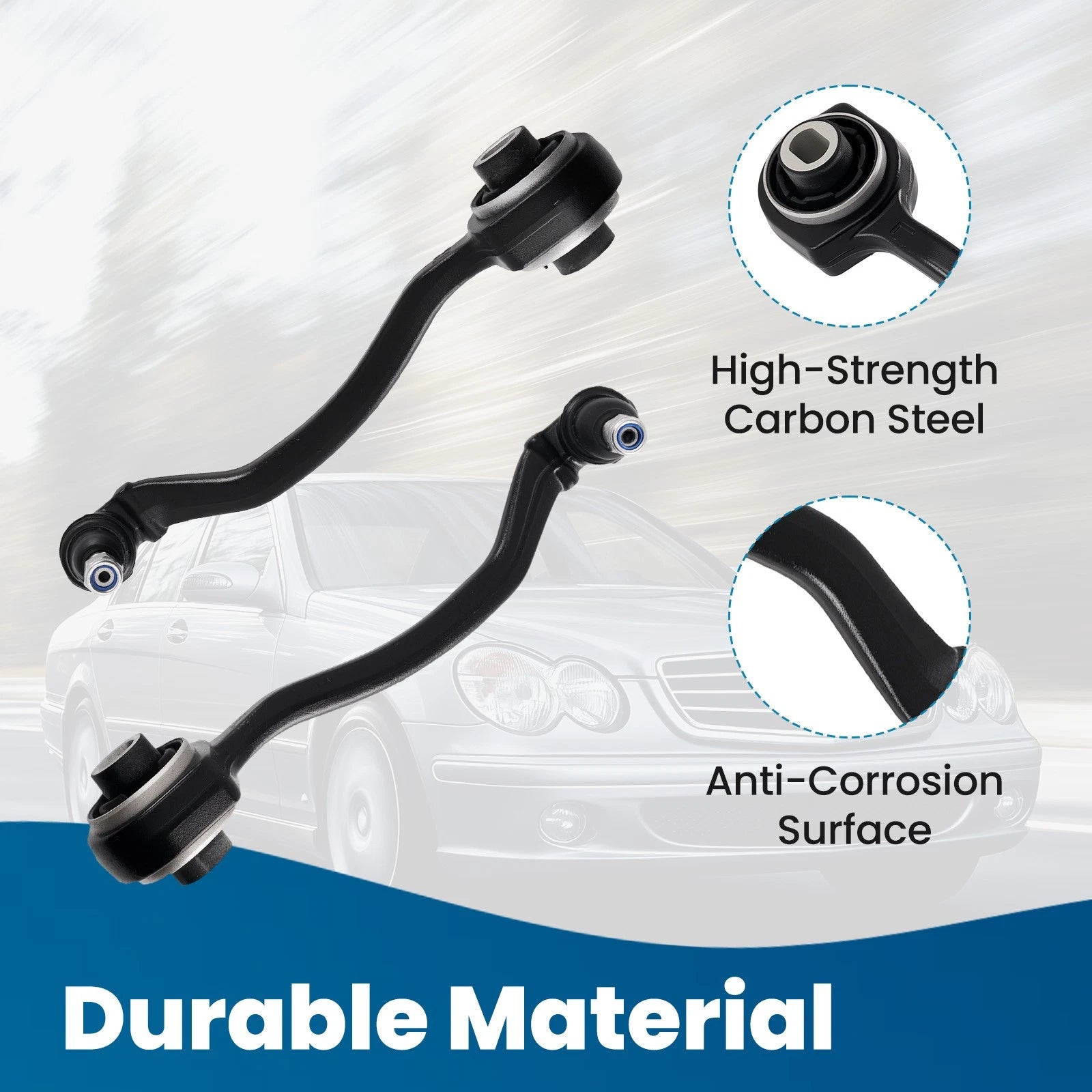 10x Front Forward Rearward Control Arm for Mercedes-Benz CLK350 CLK500 (2003–2008)