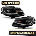 HID Headlight Set for Chevy Camaro (2016–2024) w/Bulb & Ballast Left+Right
