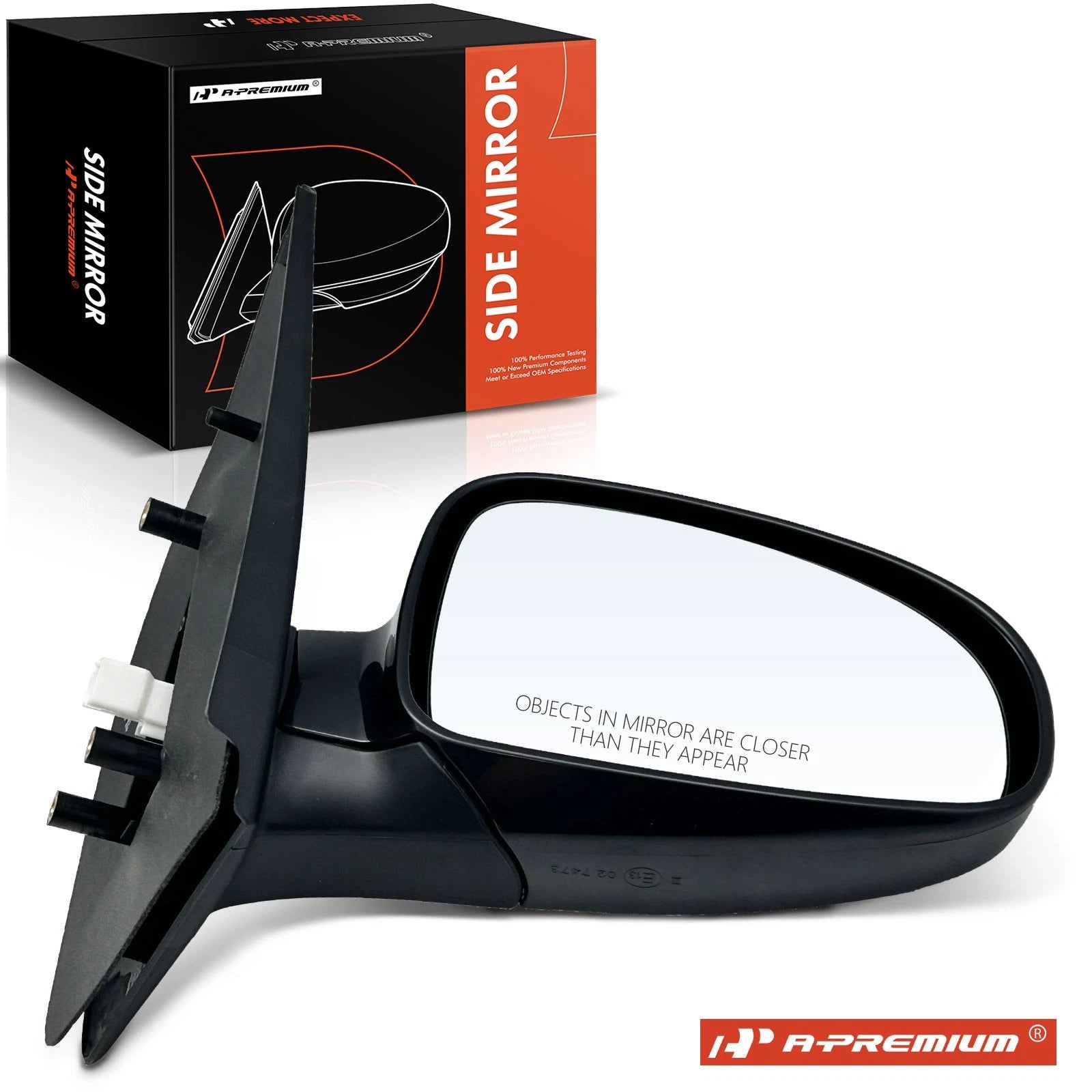 Passenger Power Mirror Manual Fold Heated for Chevy Aveo (2004–2008)