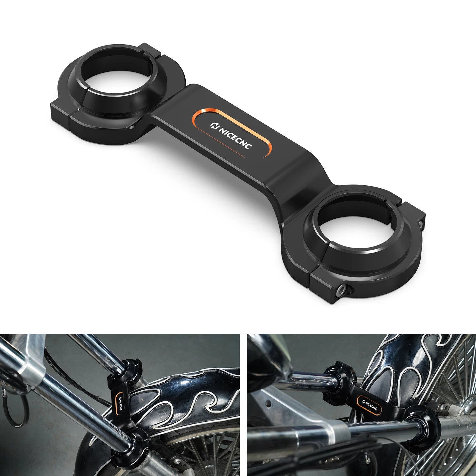 CNC Front Fork Brace for Harley Sportster 1200 (2007–2023)
