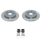 Set of 2 DuraGo Rear Rotors & Akebono ProACT Ceramic Pads for CT200h (2011–2013)