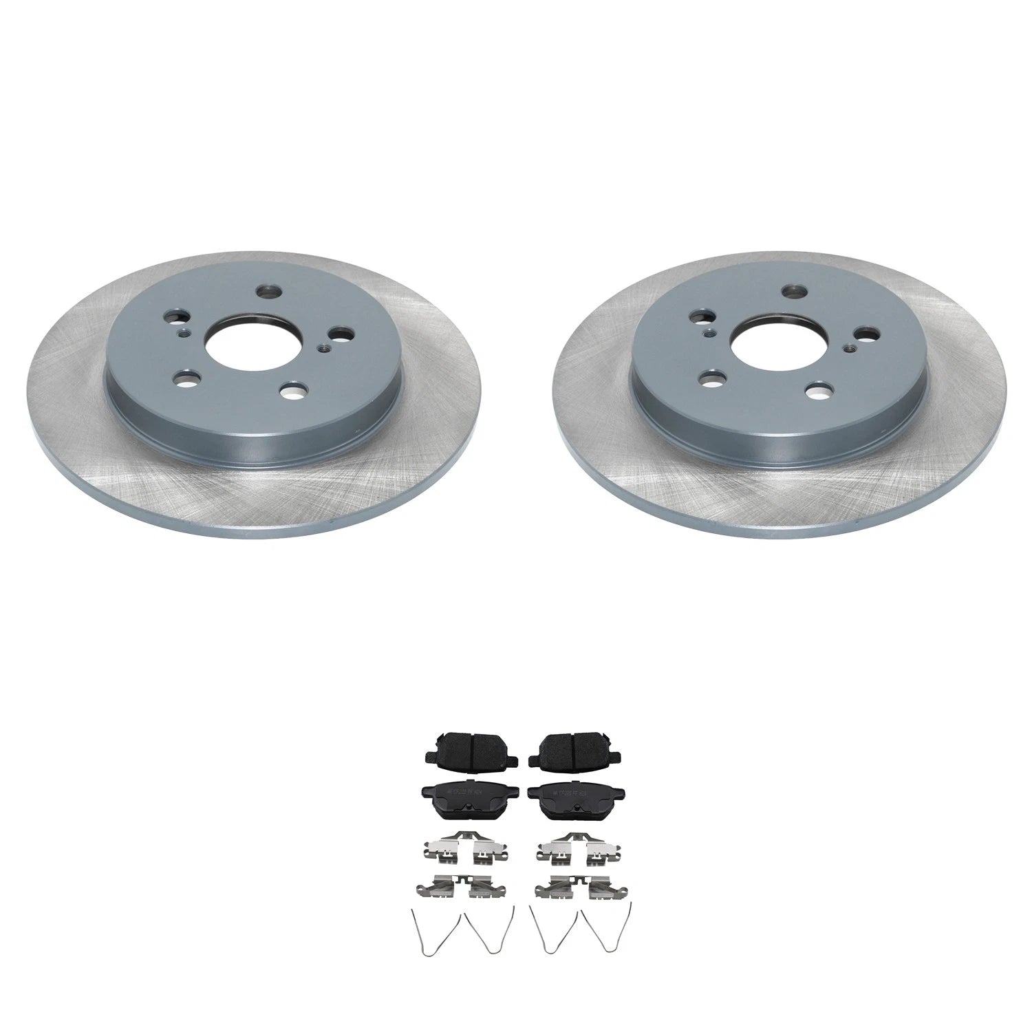 Set of 2 DuraGo Rear Rotors & Akebono ProACT Ceramic Pads for CT200h (2011–2013)