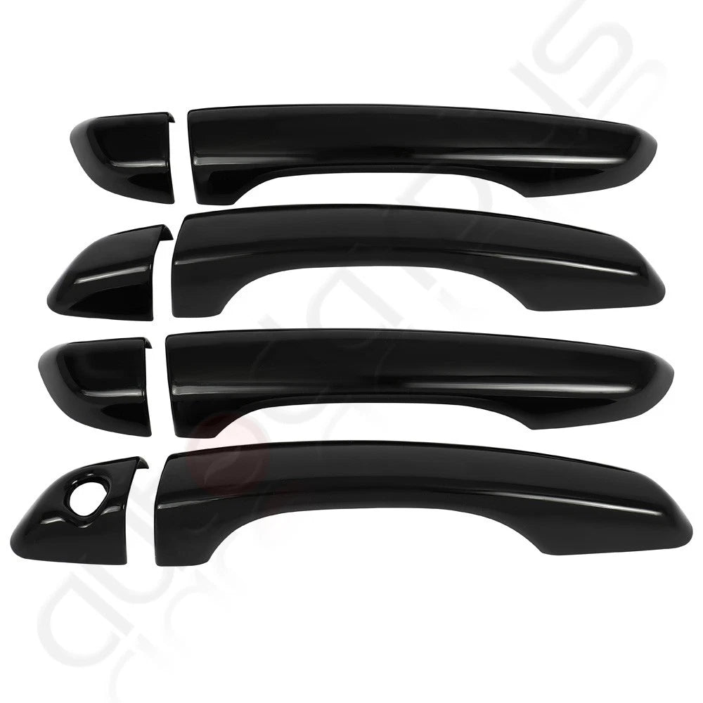 Set of 4 Door Handle Covers for Hyundai Elantra (2017–2020) Glossy Black