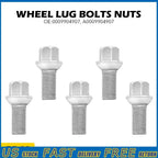 Set of 5 Wheel Lug Bolt Nuts for Mercedes Benz C250 C300 CLS63 E280 E500 S600