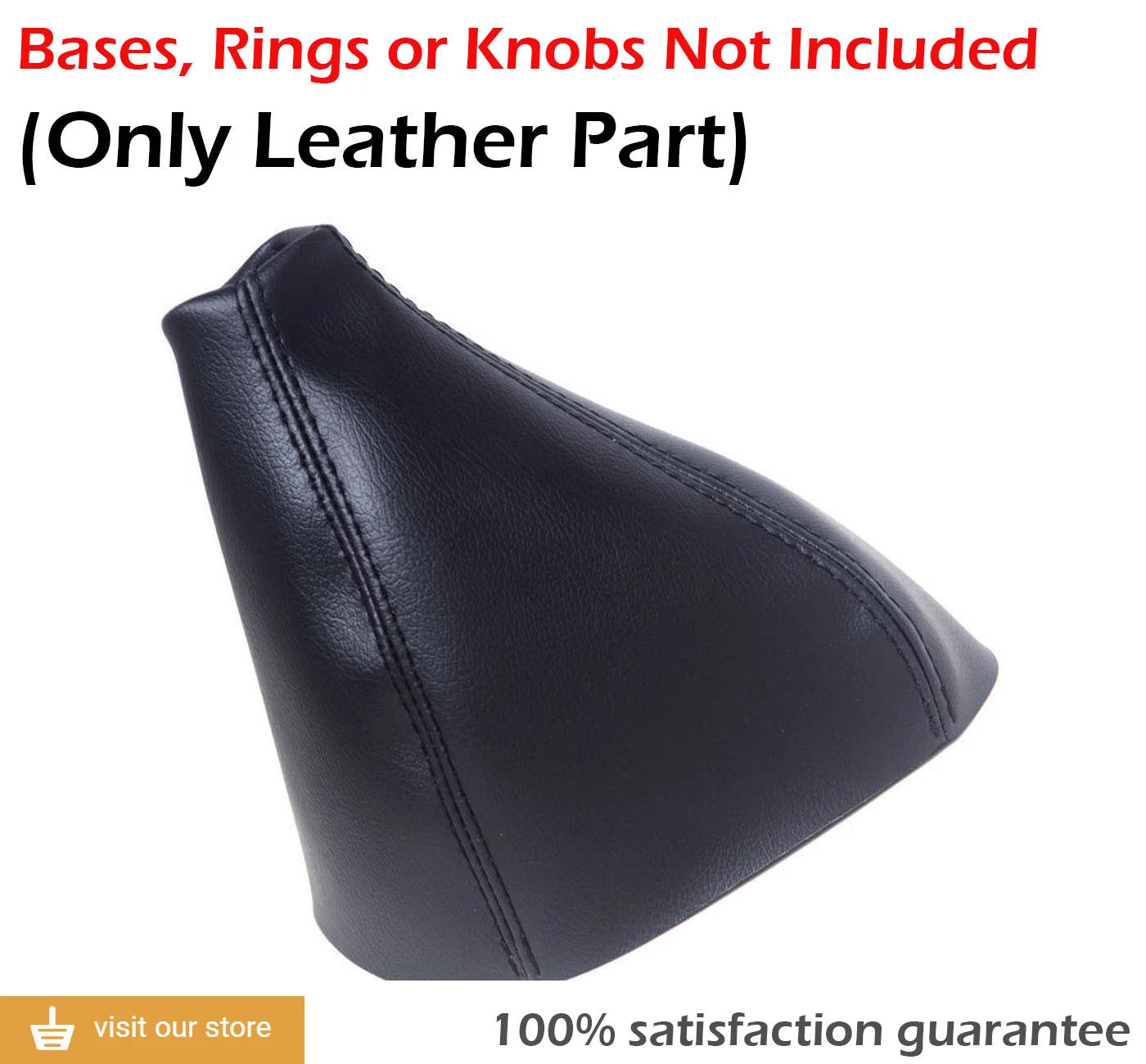 Automatic Shift Boot Cover for Hummer H3 (2005–2010) Black PVC Leather